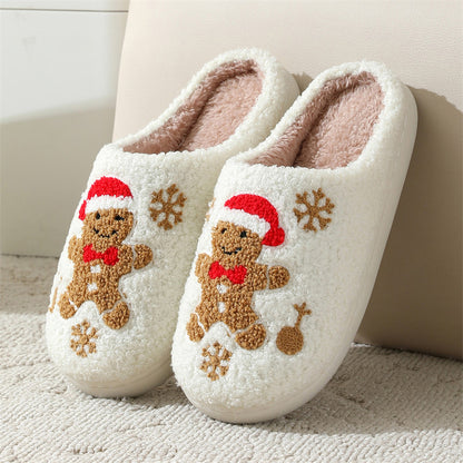 Christmas Slippers Winter Indoor Non-slip Floor For Women