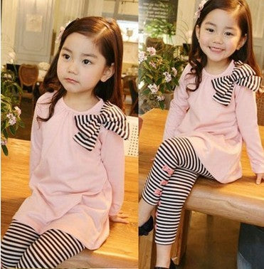 Girl clothing sets cotton