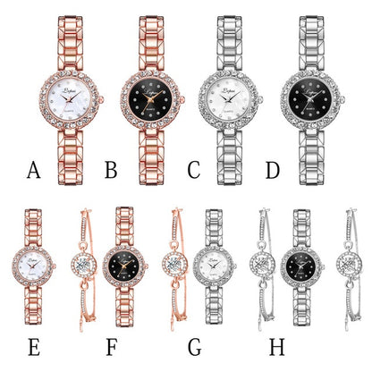 Watches-Set Bangle Clock Bracelet Wrist-Watch Ladies Brand Luxury