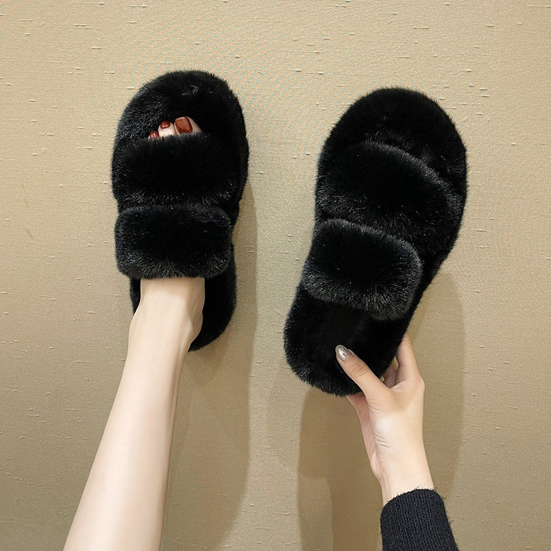 Fuzzy Slippers Women House Shoes Fluffy