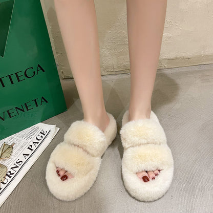 Fuzzy Slippers Women House Shoes Fluffy