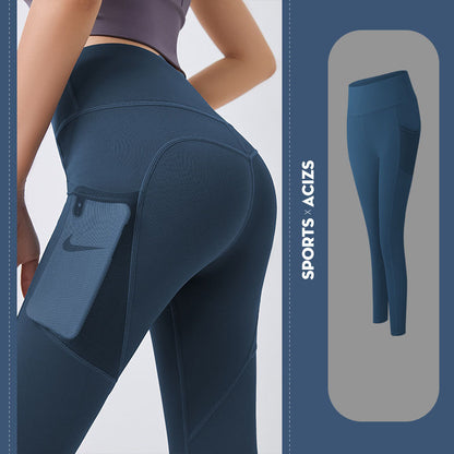 Sport Girl Gym Leggings Women Tummy Control Jogging Tights Female Fitness Pants