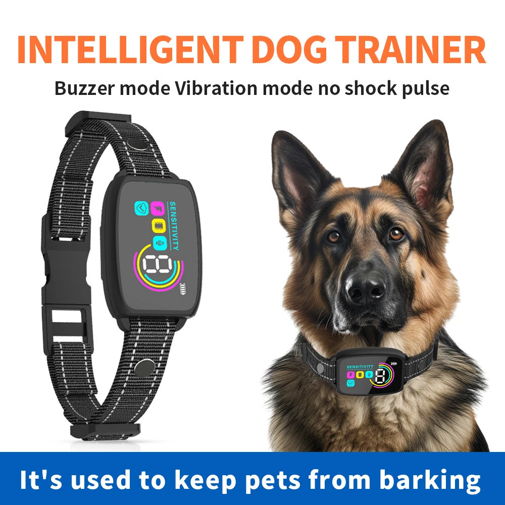 Smart Automatic Anti Barking Dog Collar Rechargeable Waterproof