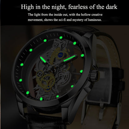 Men Watch Skeleton Automatic Quartz Top Brand Luxury