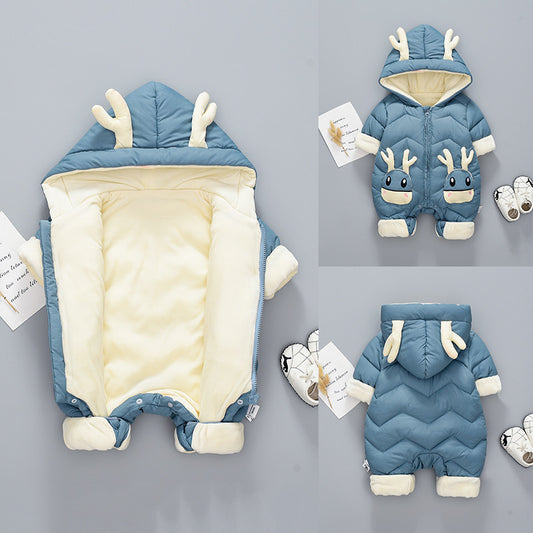 Baby Winter Snowsuit Boys Jumpsuit 0-3 Years Newborn Romper Girl