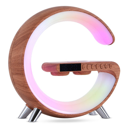 New Intelligent G Shaped LED Lamp Bluetooth Speake Wireless Charger Atmosphere Lamp