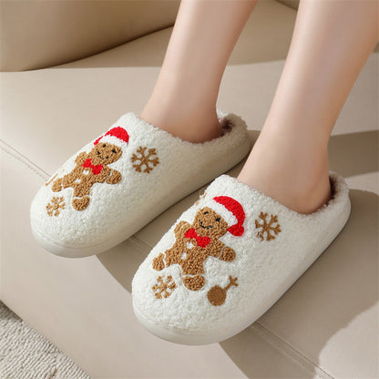 Christmas Slippers Winter Indoor Non-slip Floor For Women