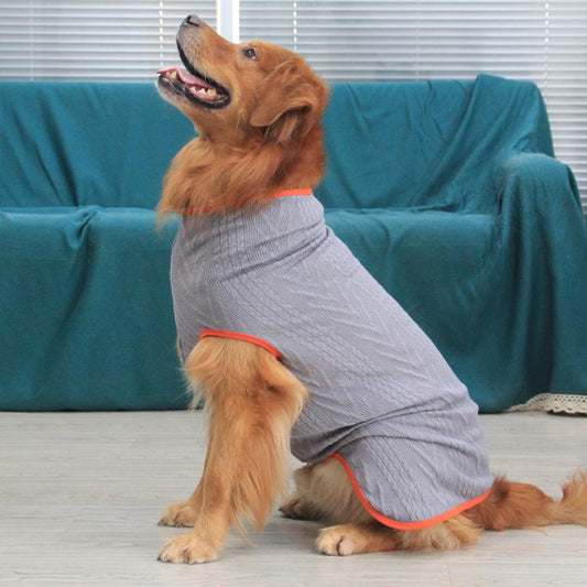 High Collar Vintage Dog Sweater Winter