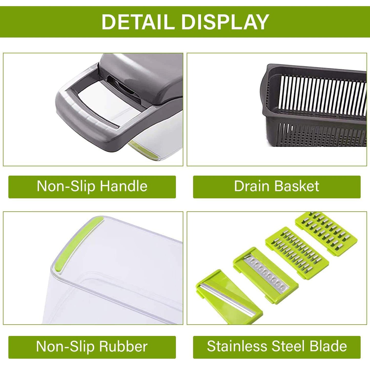 12 In 1 Manual Vegetable Chopper Onion Cutter Vegetable Slicer