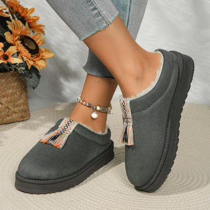 Winter Plush Fashion Suede Shoes For Women