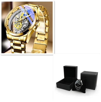 Men Watch Skeleton Automatic Quartz Top Brand Luxury