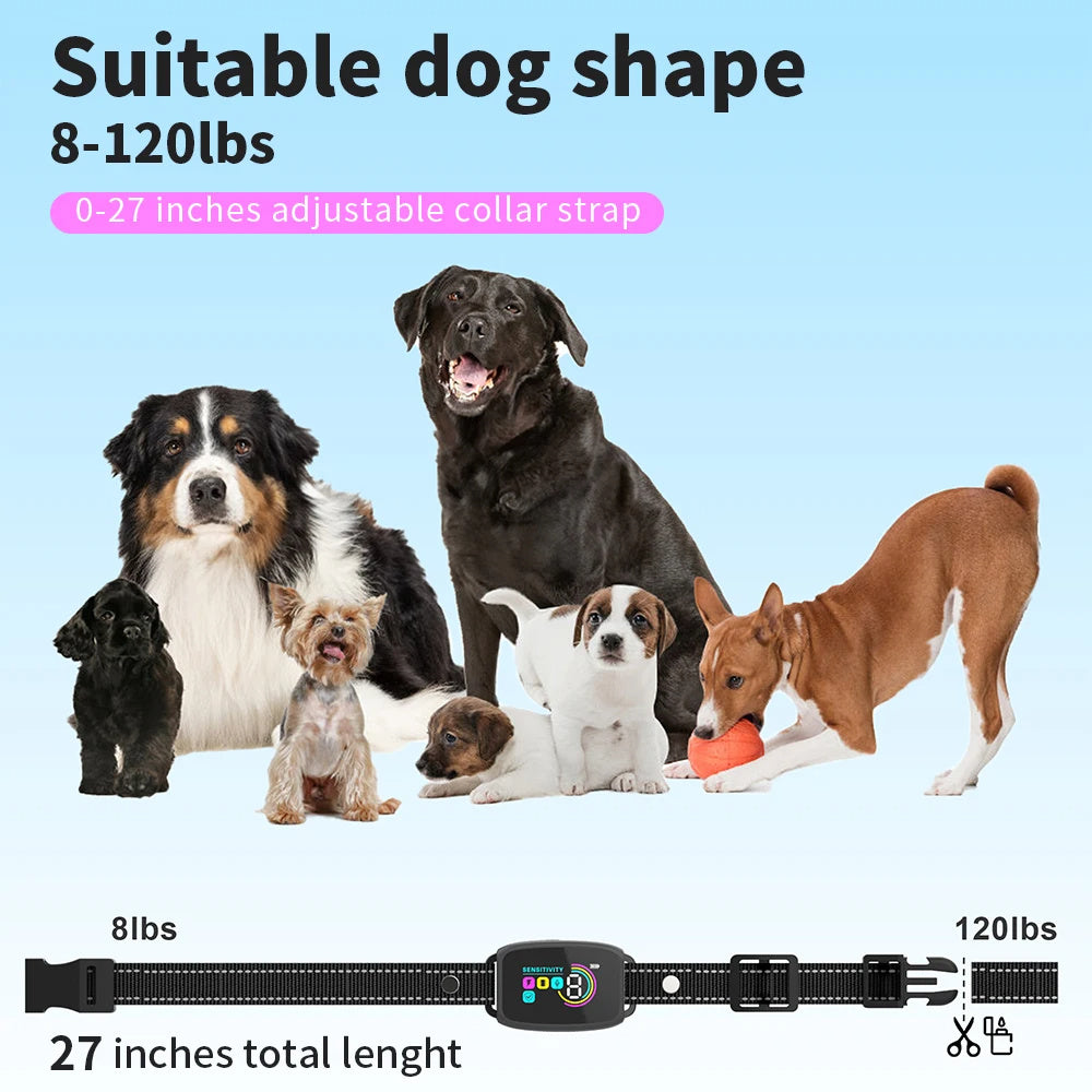 Smart Automatic Anti Barking Dog Collar Rechargeable Waterproof