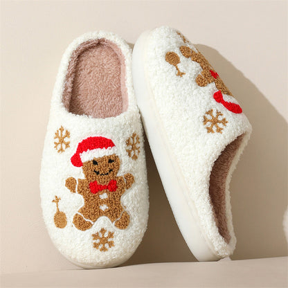 Christmas Slippers Winter Indoor Non-slip Floor For Women