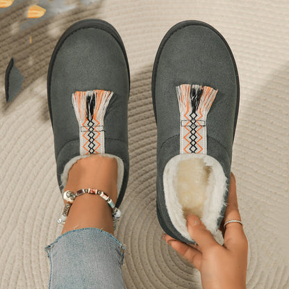 Winter Plush Fashion Suede Shoes For Women