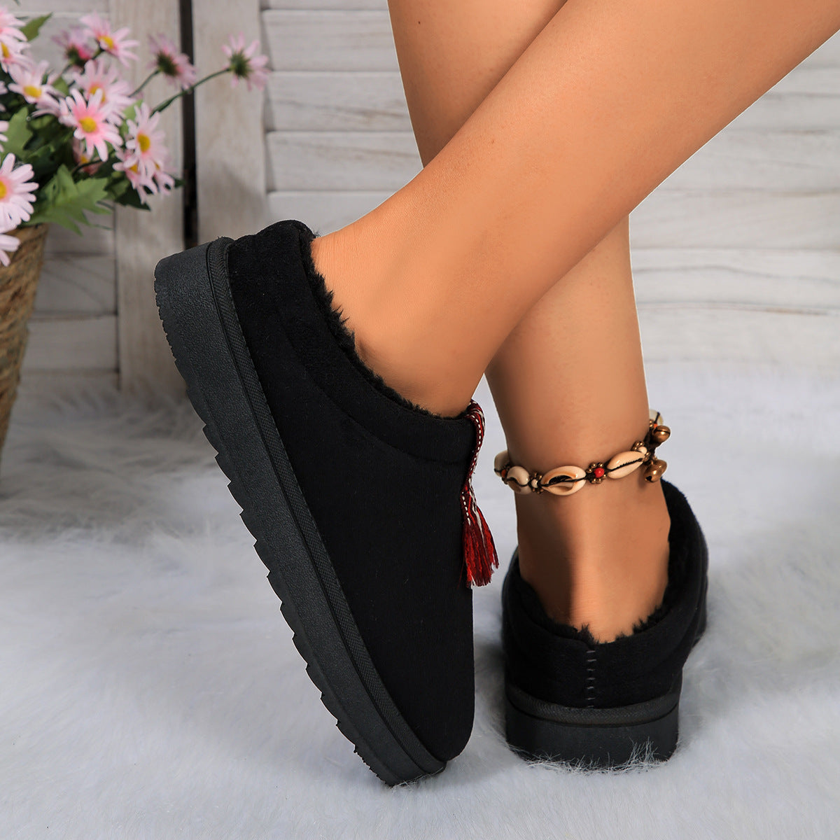 Winter Plush Fashion Suede Shoes For Women