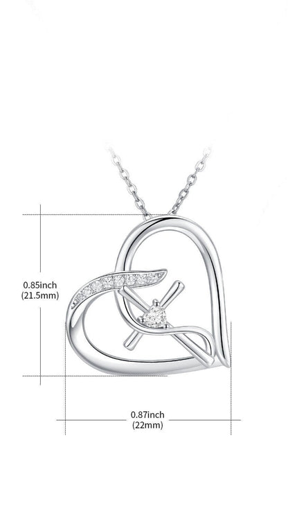 Cross Necklace for Women 925 Sterling Silver Love Heart Infinity