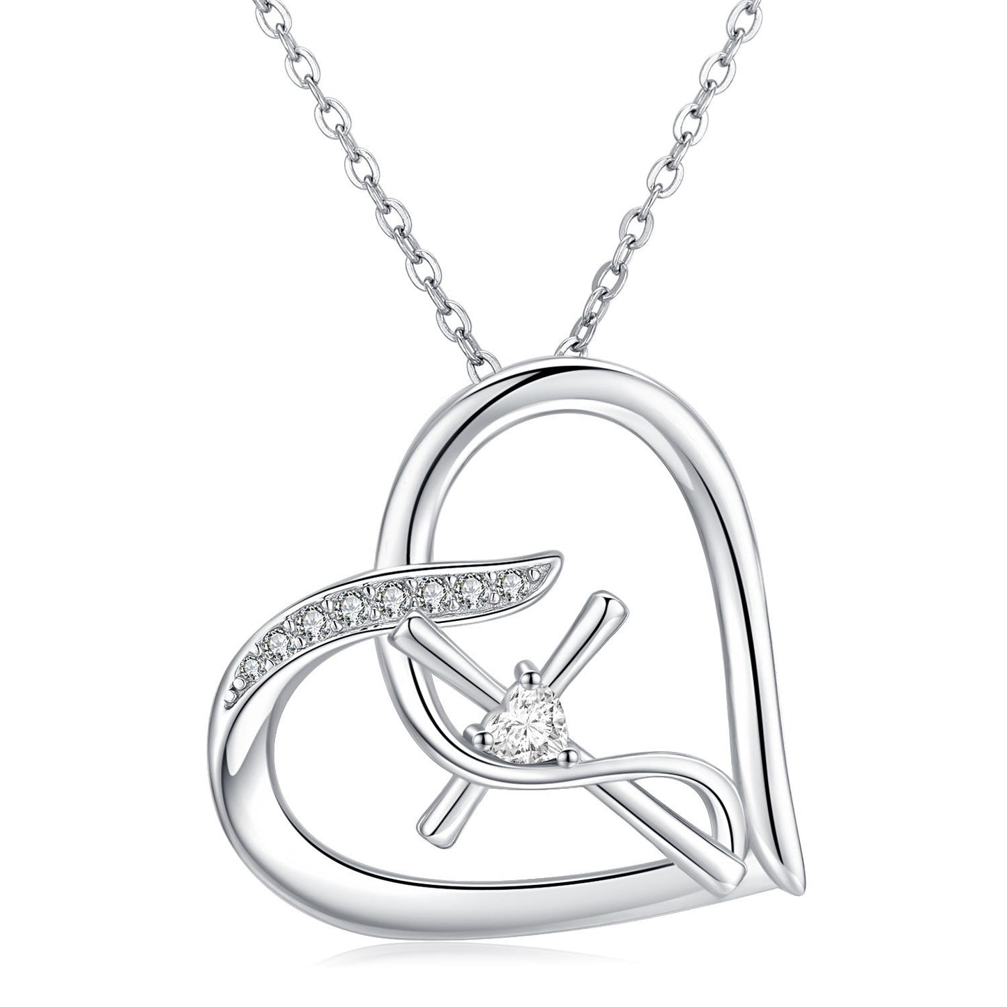 Cross Necklace for Women 925 Sterling Silver Love Heart Infinity