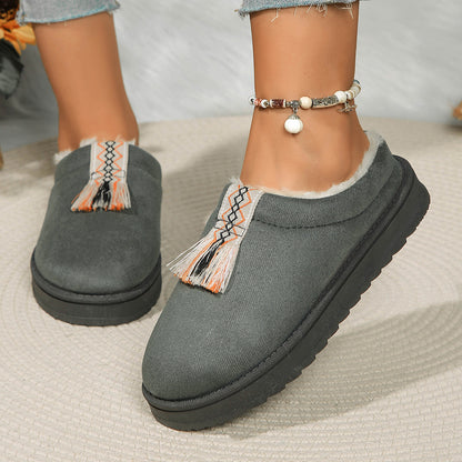 Winter Plush Fashion Suede Shoes For Women