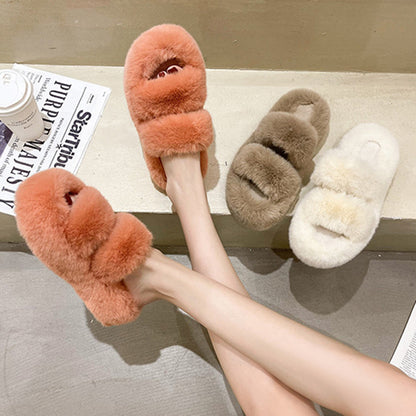 Fuzzy Slippers Women House Shoes Fluffy