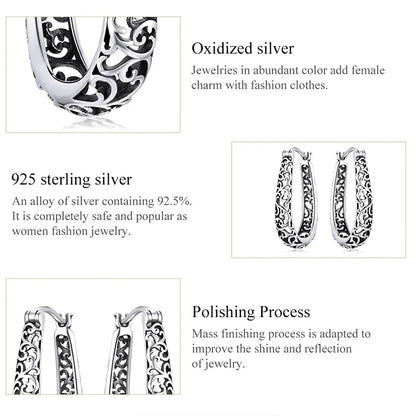 Women Earrings 925 Sterling Silver 18K Gold Plated