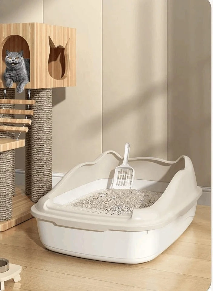 High quality hollow large capacity pet litter box plastic