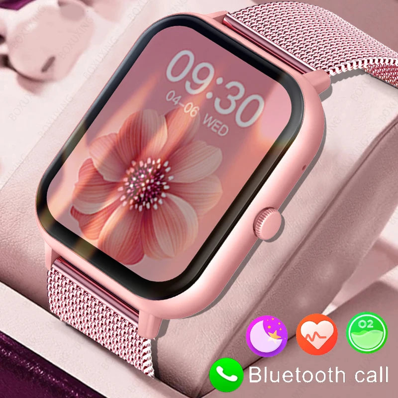 Smart Watch Women Men Android IOS Waterproof Bluetooth Music Full Touch