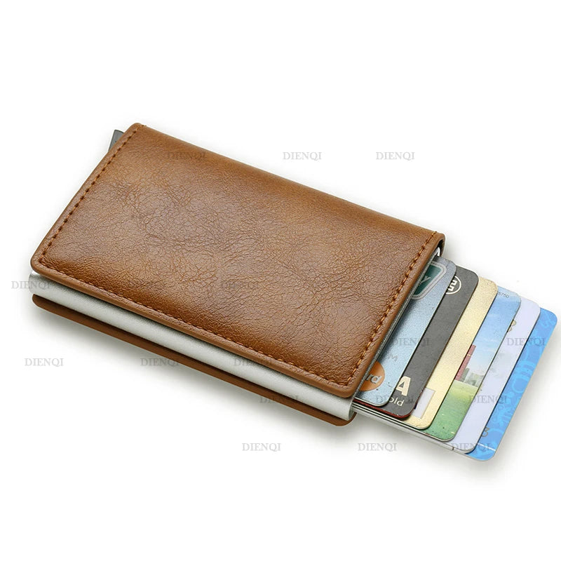 Anti Thief Rfid Credit Card Holder Smart Minimalist Wallet Pocket Men Women