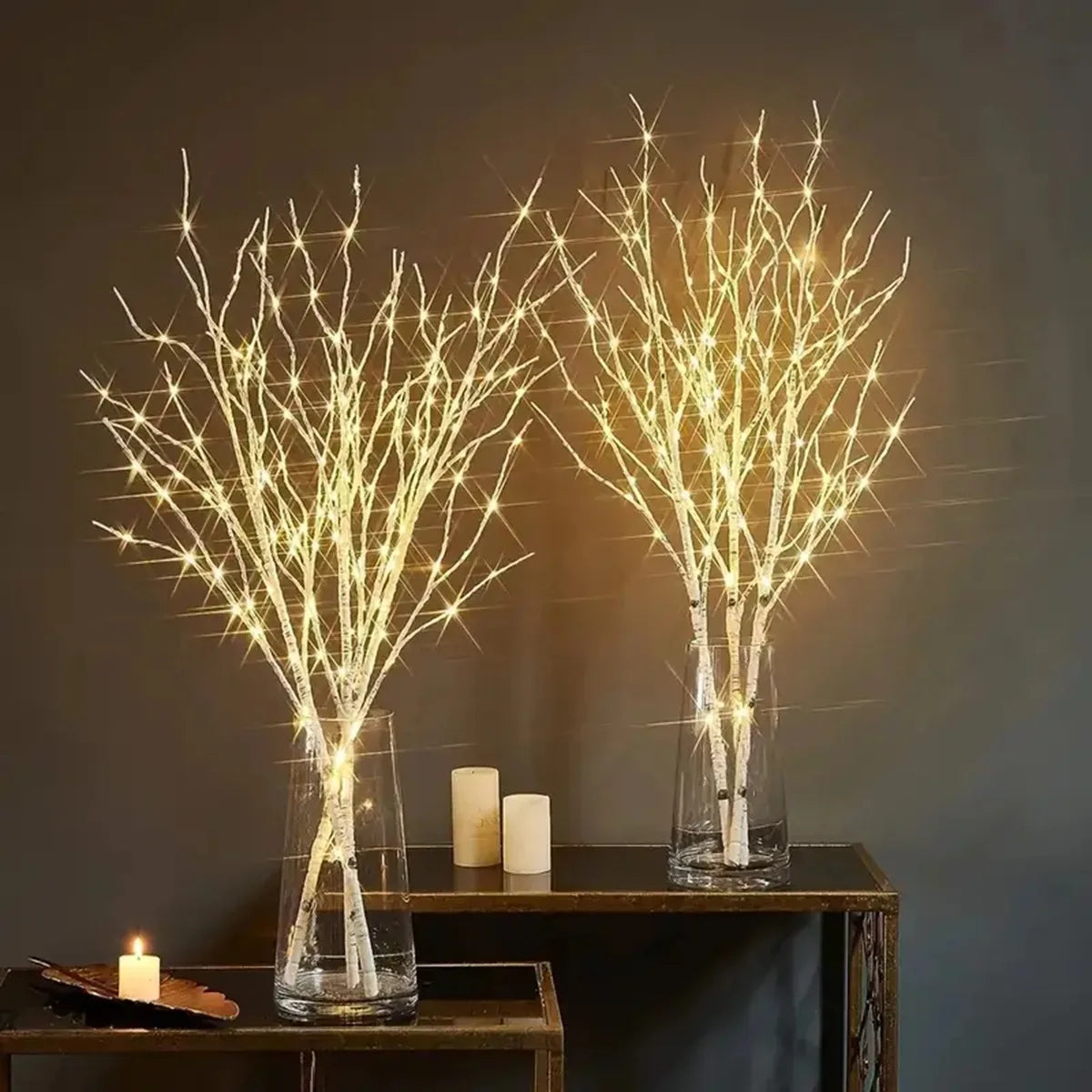 Christmas Decoration 1 PC White Birch Branch Light LED Battery Operated