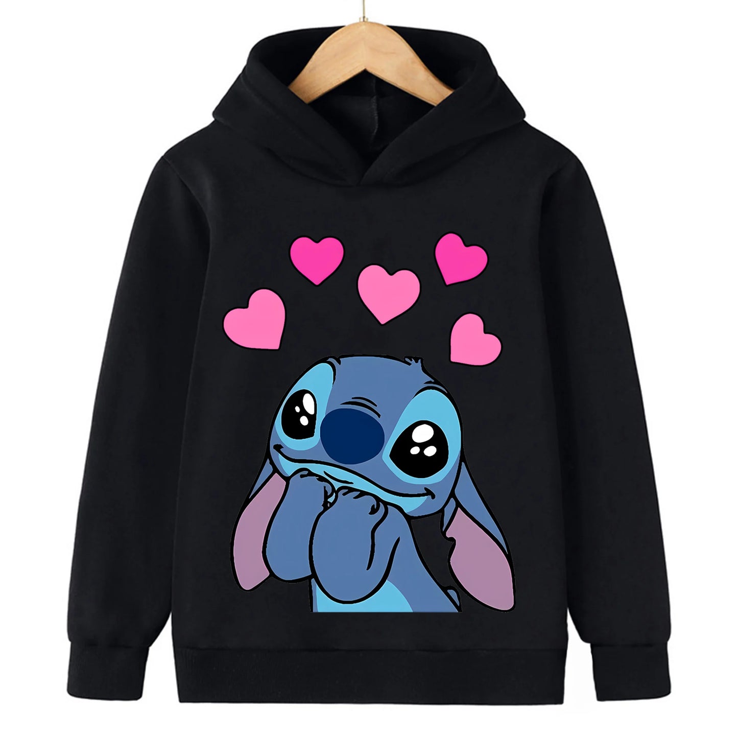 Girls Clothes Stitch Hoodies Sweatshirts Children's Clothing Sets