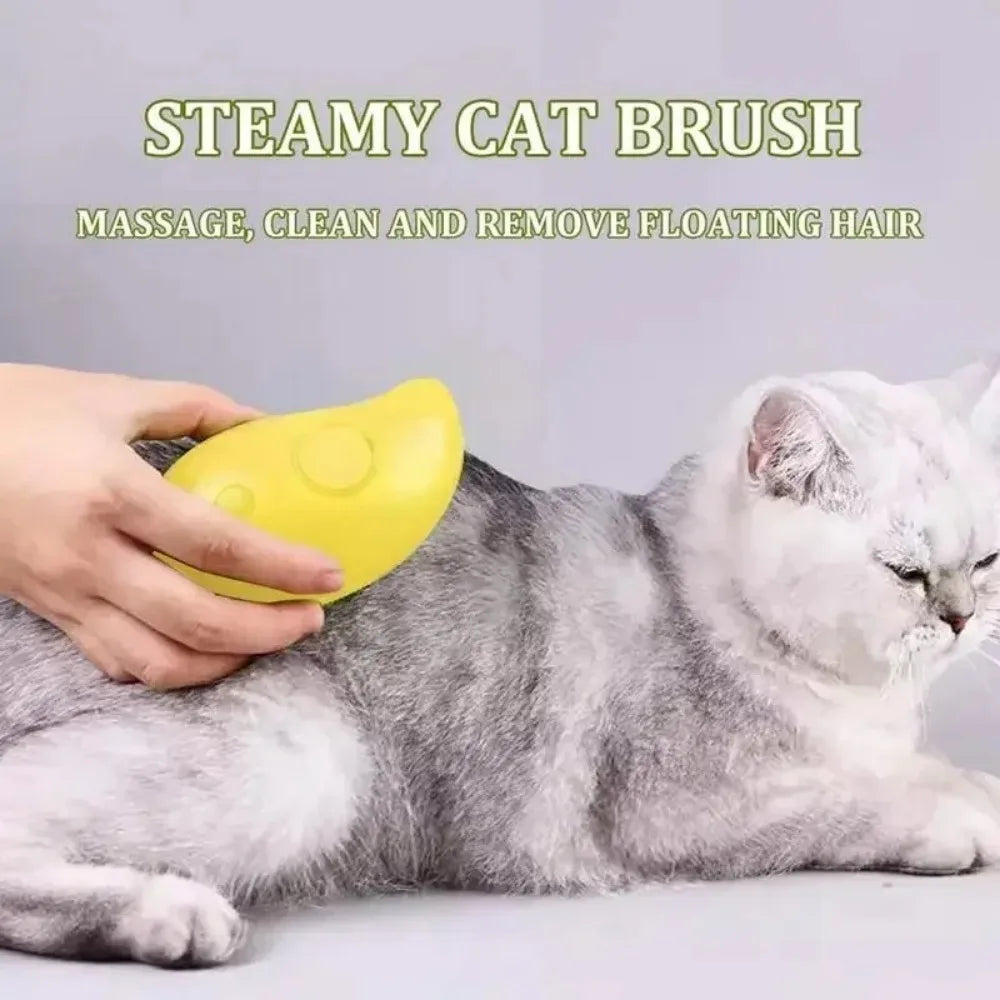 Cat & Dog Steamy Brush 3 in 1 Electric Sprays Massage Combs