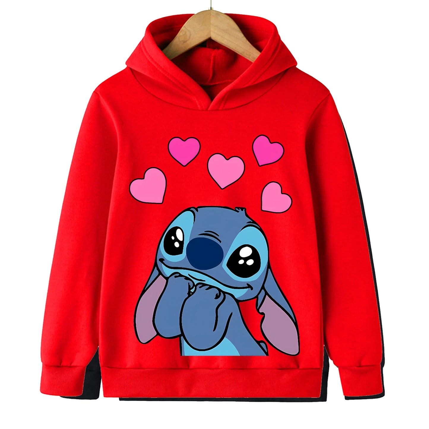 Girls Clothes Stitch Hoodies Sweatshirts Children's Clothing Sets