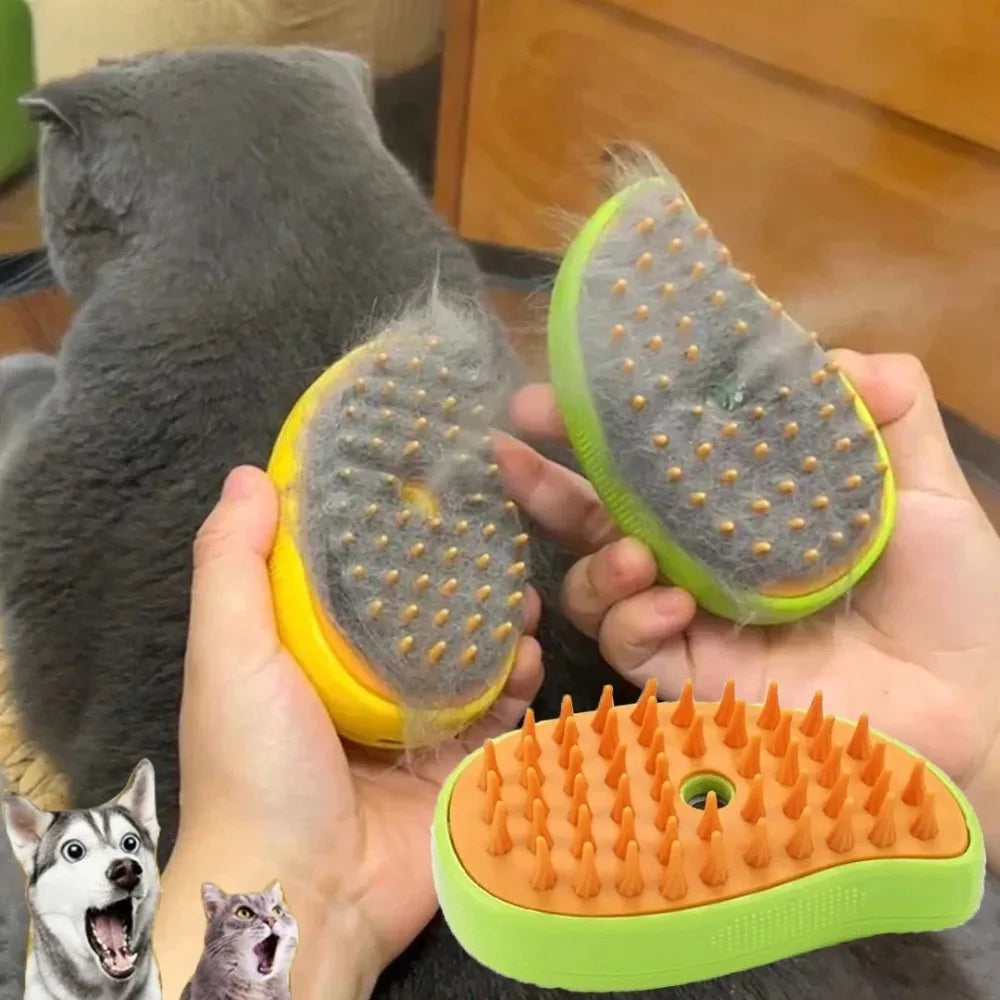 Cat & Dog Steamy Brush 3 in 1 Electric Sprays Massage Combs