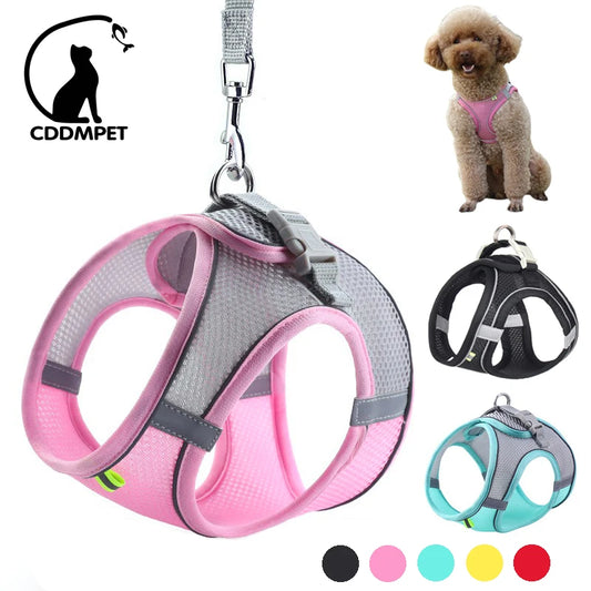 Dog Harness Leash Set for Small Dogs Adjustable Puppy Cat Harness