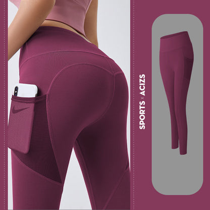 Sport Girl Gym Leggings Women Tummy Control Jogging Tights Female Fitness Pants