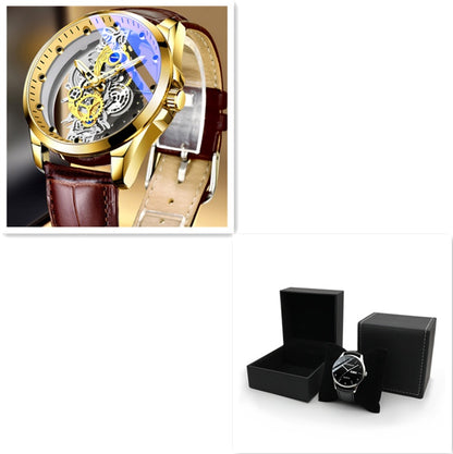 Men Watch Skeleton Automatic Quartz Top Brand Luxury