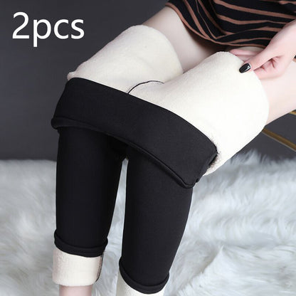 Winter Leggings Warm Thick High Stretch Lamb Cashmere