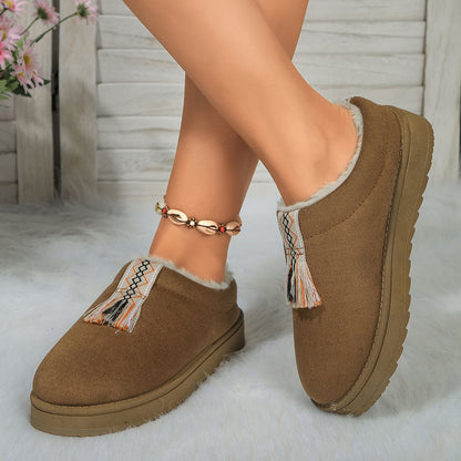 Winter Plush Fashion Suede Shoes For Women