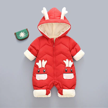 Baby Winter Snowsuit Boys Jumpsuit 0-3 Years Newborn Romper Girl