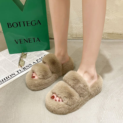 Fuzzy Slippers Women House Shoes Fluffy