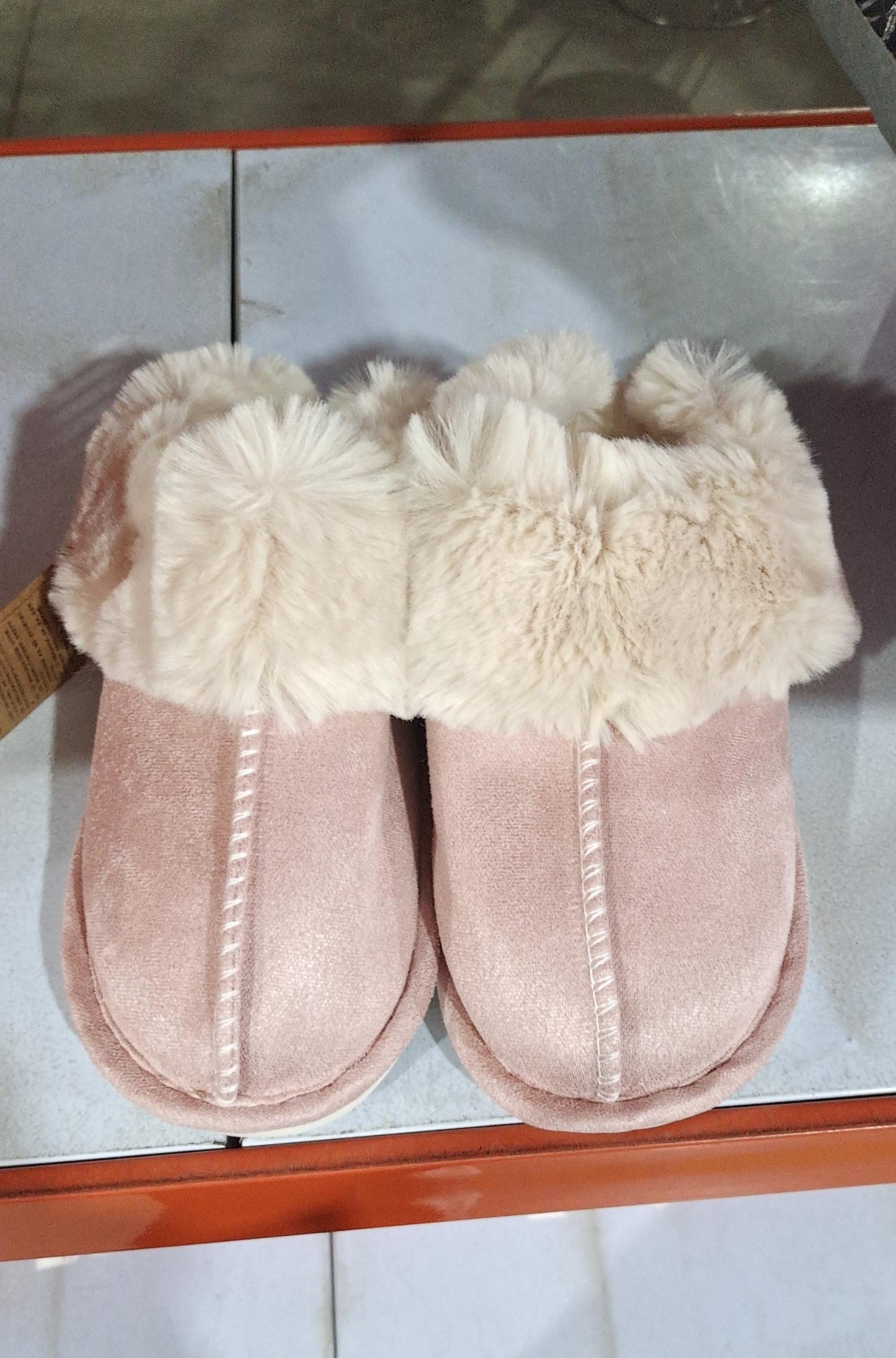 Suede cotton slippers non-slip warm wear resistant