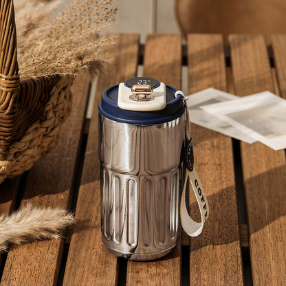 Smart Digital Thermal Bottle Portable Coffee Mug Stainless Steel