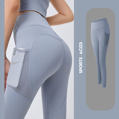 Sport Girl Gym Leggings Women Tummy Control Jogging Tights Female Fitness Pants