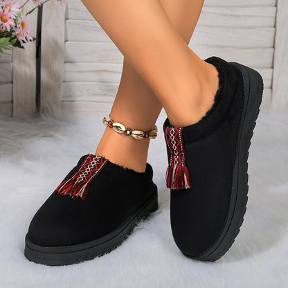 Winter Plush Fashion Suede Shoes For Women