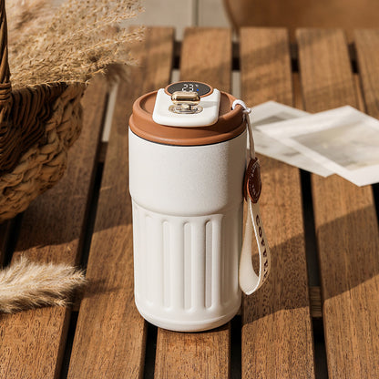 Smart Digital Thermal Bottle Portable Coffee Mug Stainless Steel