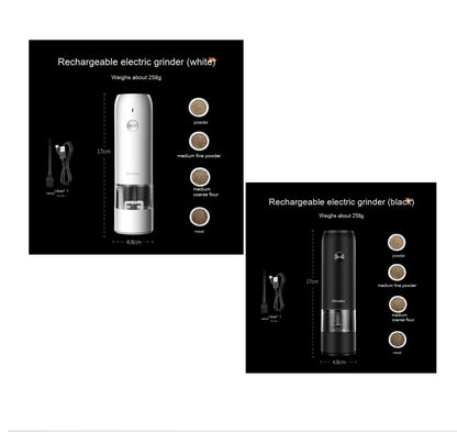 Rechargeable Electric Pepper And Salt Grinder Set