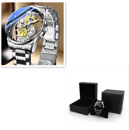 Men Watch Skeleton Automatic Quartz Top Brand Luxury